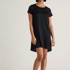 QUINCE Washable Stretch Silk Tee Dress